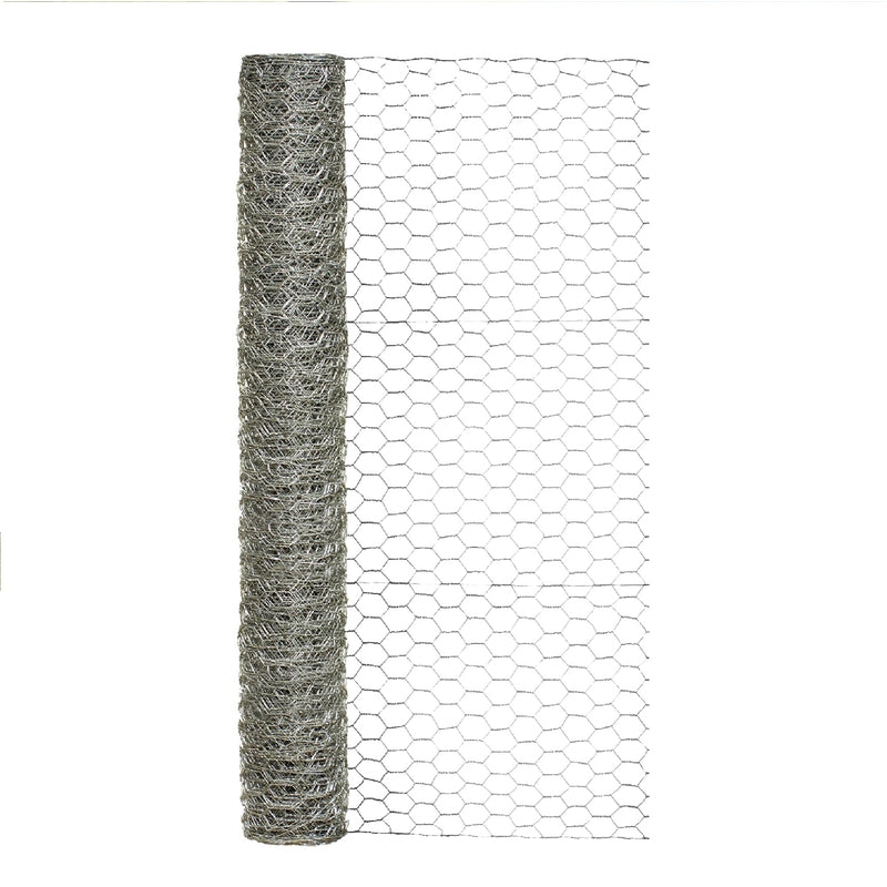 GARDEN ZONE - Garden Craft 36 in. H X 25 ft. L Galvanized Steel Poultry Netting 1 in.