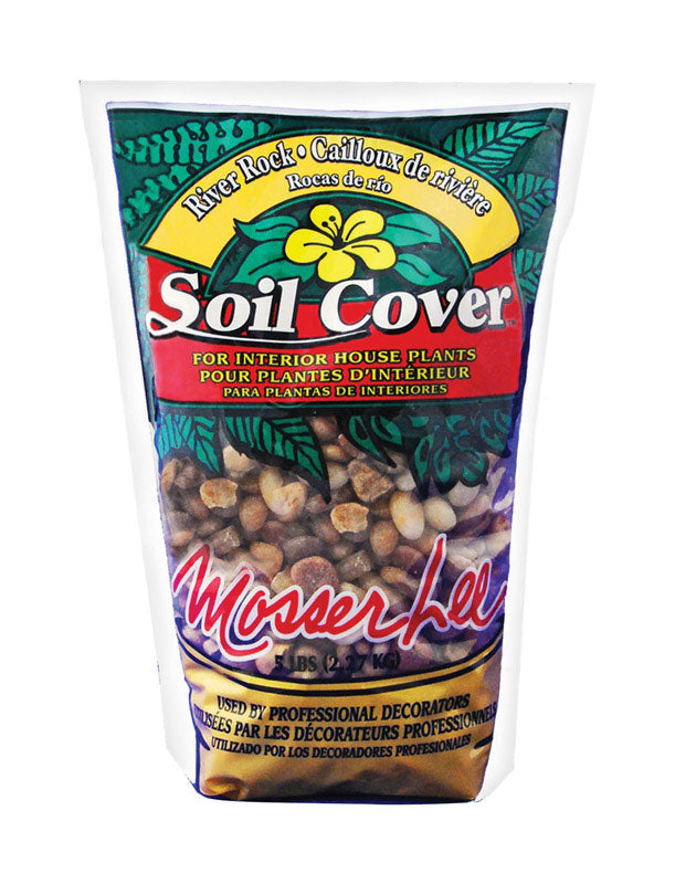 MOSSER LEE - Mosser Lee Assorted River Rock Soil Cover 5 lb