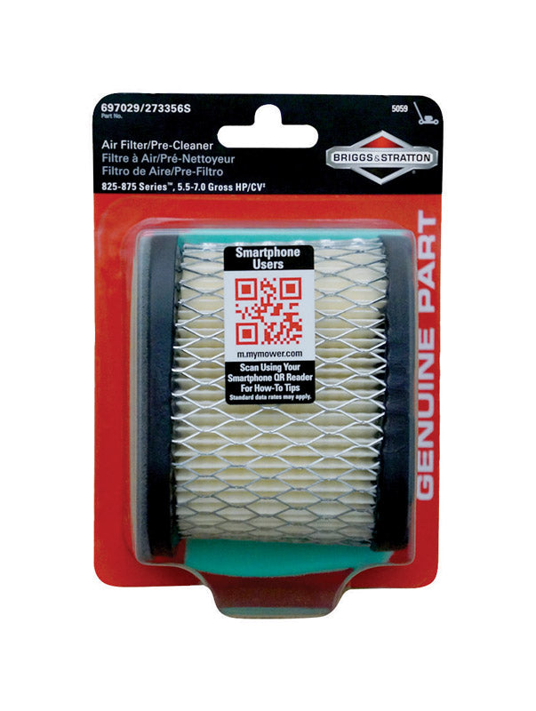BRIGGS & STRATTON - Briggs & Stratton 825-875 Series Air Filter Pre-Cleaner Kit For 5.5 - 6.75 HP Engines