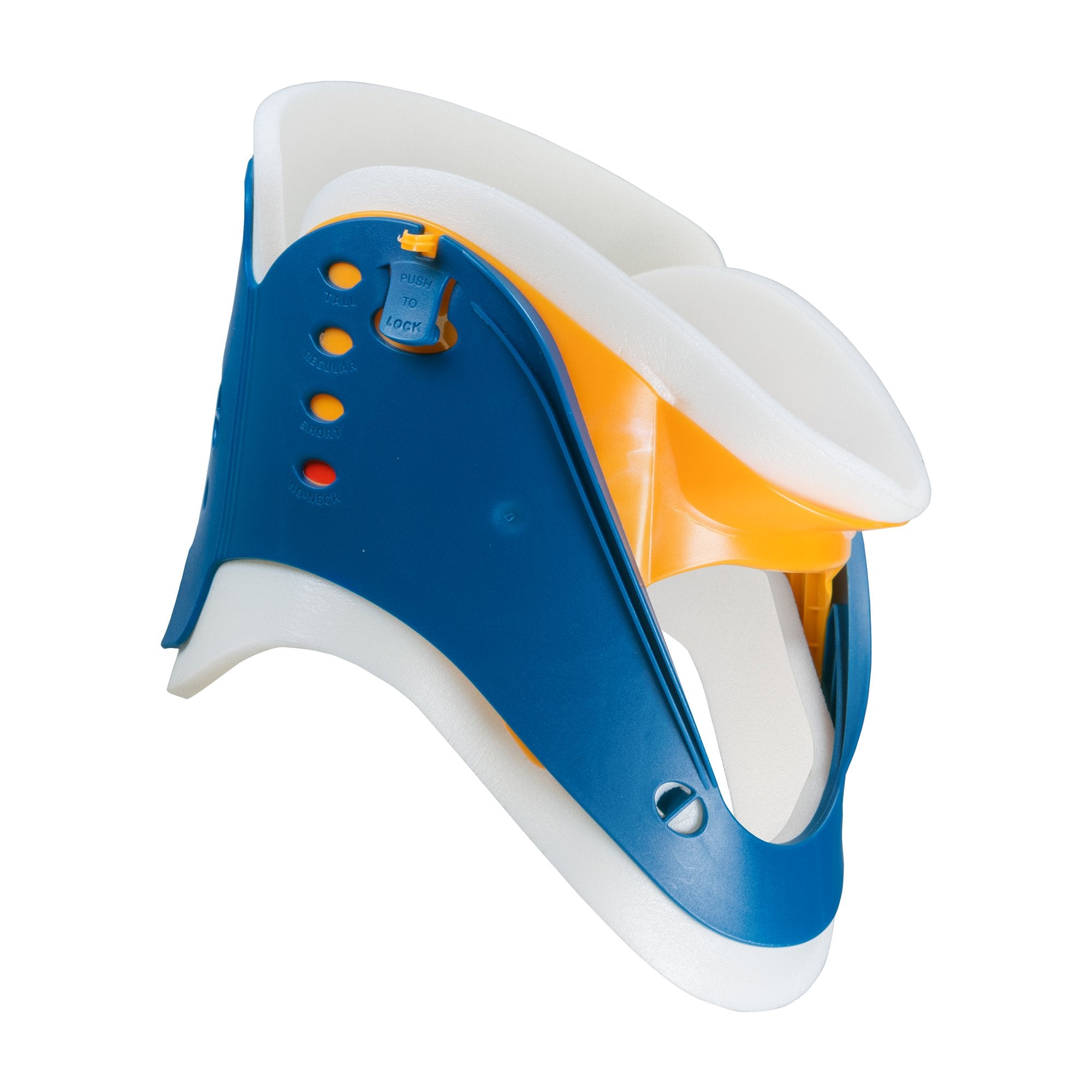 McKesson Brand - Rigid Cervical Collar McKesson Preformed Adult One Size Fits Most One-Piece / Trachea Opening Adjustable Neck Circumference [1/BG]
