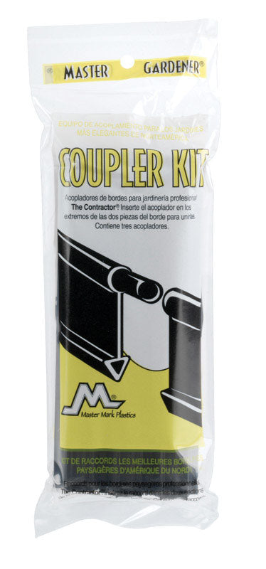 MASTER MARK - Master Mark Master Gardener 3 in. L X 8 in. H Plastic Black Edging Coupler Kit