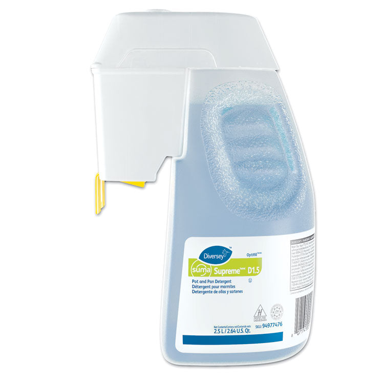 Suma - Supreme Concentrated Pot and Pan Detergent, Floral, 2.6 qt Optifill System Refill