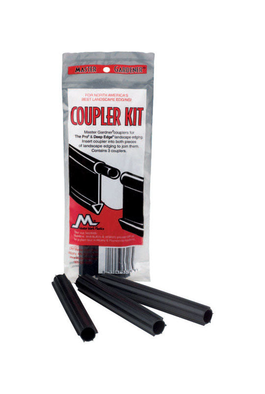 MASTER MARK - Master Mark Master Gardener 4 in. H Plastic Black Edging Coupler Kit