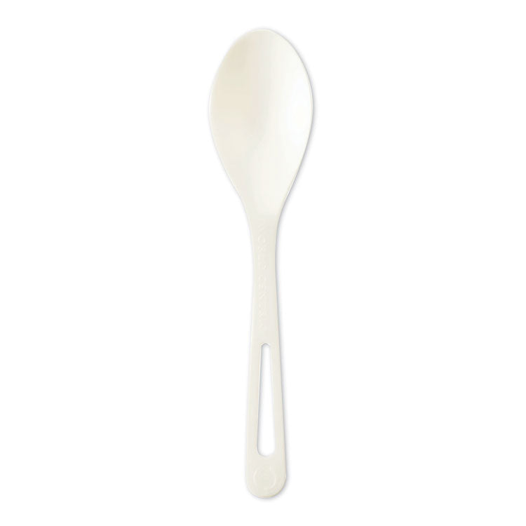 World Centric - TPLA Compostable Cutlery, Spoon, 6", White, 1,000/Carton