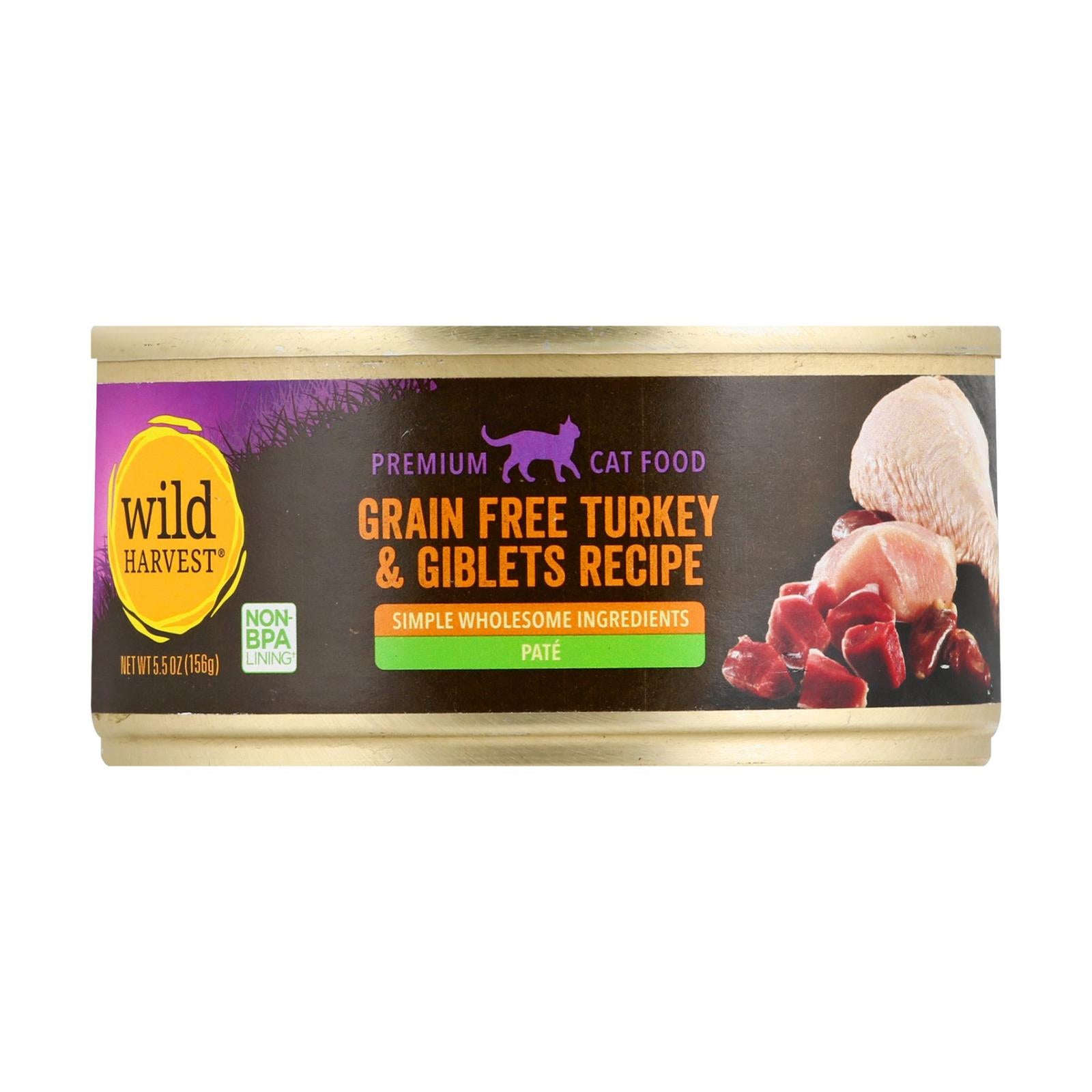 Wild Harvest - Cat Fd Trky&giblets Gr Fr - Case of 24-5.5 OZ