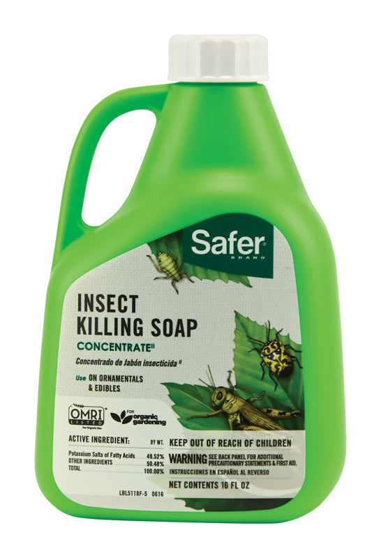 SAFER BRAND - Safer Brand Organic Insect Killing Soap Liquid 16 oz - Case of 6