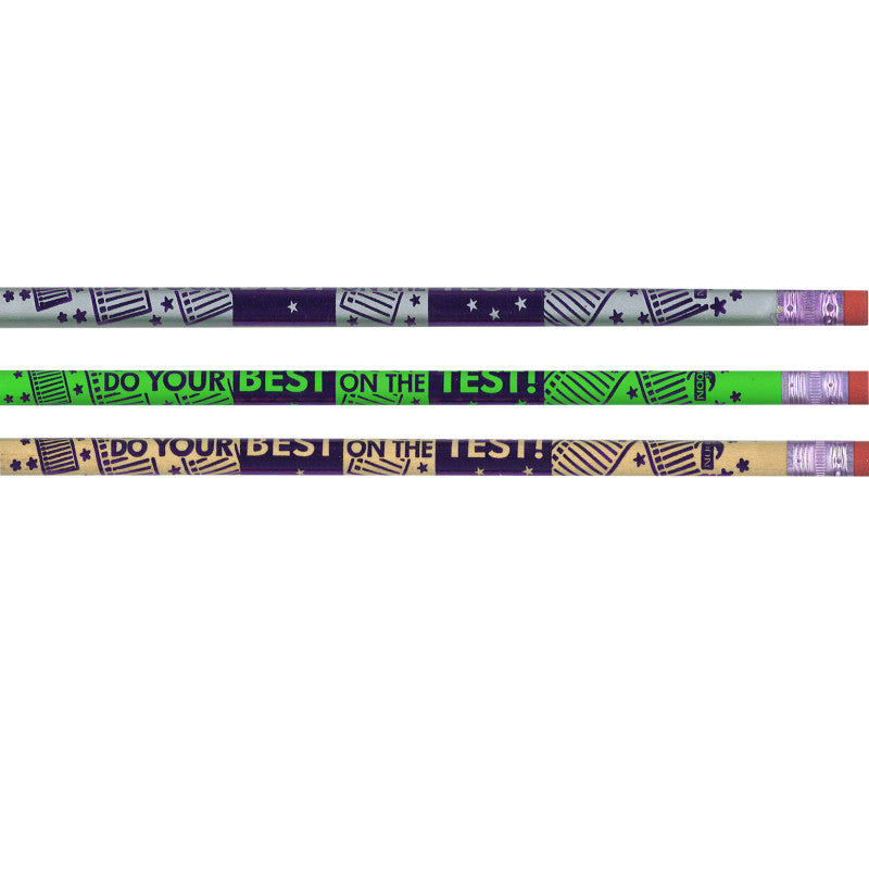 MOON PRODUCTS - Do Your Best on the Test Pencils, 12 Per Pack, 12 Packs