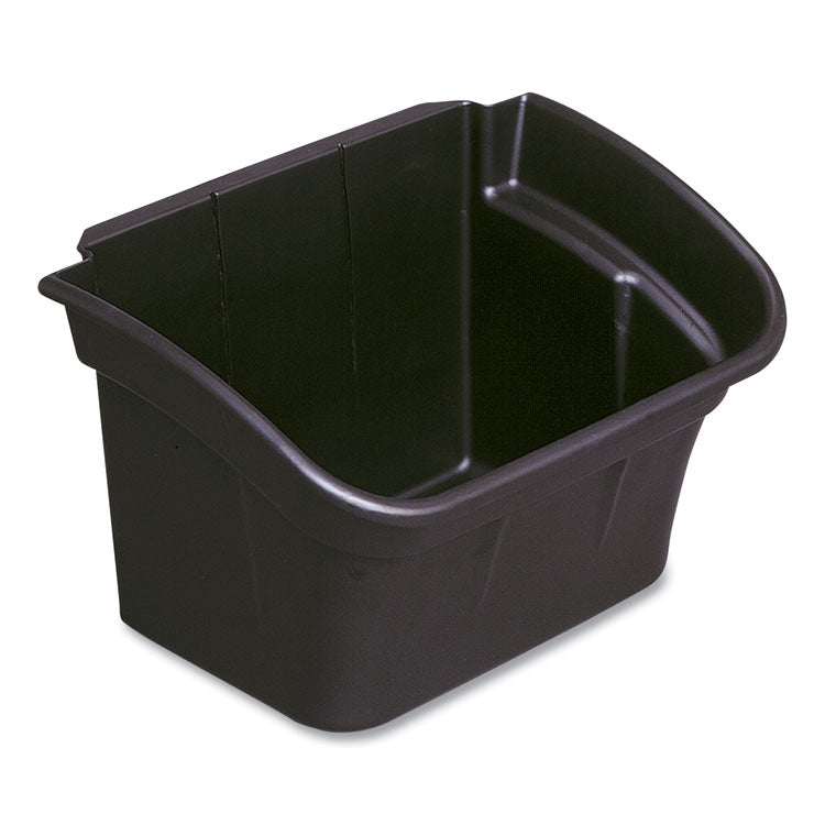 Rubbermaid Commercial - Utility Bin, 4 gal, 17" x 12.13" x 10.5", Black
