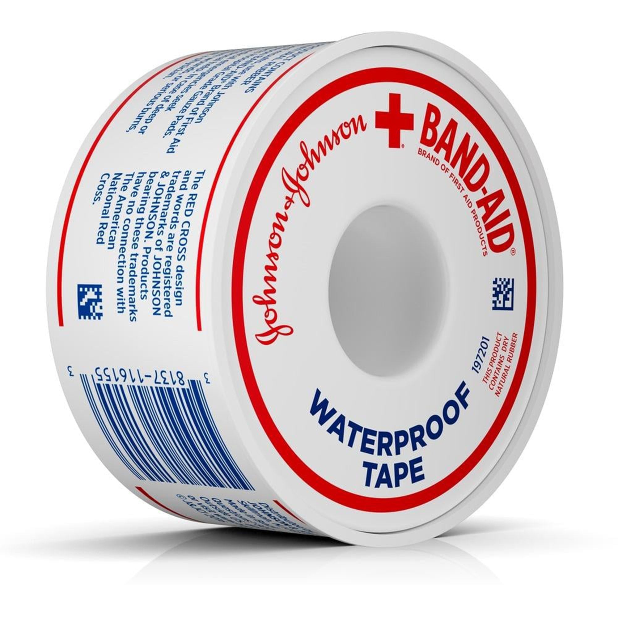 J & J Sales - Waterproof Medical Tape Band-Aid® Water Block™ White 1 Inch X 10 Yard Adhesive NonSterile [1/EA]
