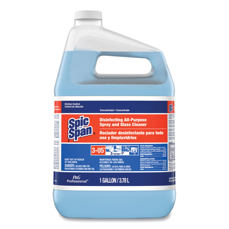 Spic and Span - Disinfecting All-Purpose Spray and Glass Cleaner, Concentrated, 1 gal, 2/Carton