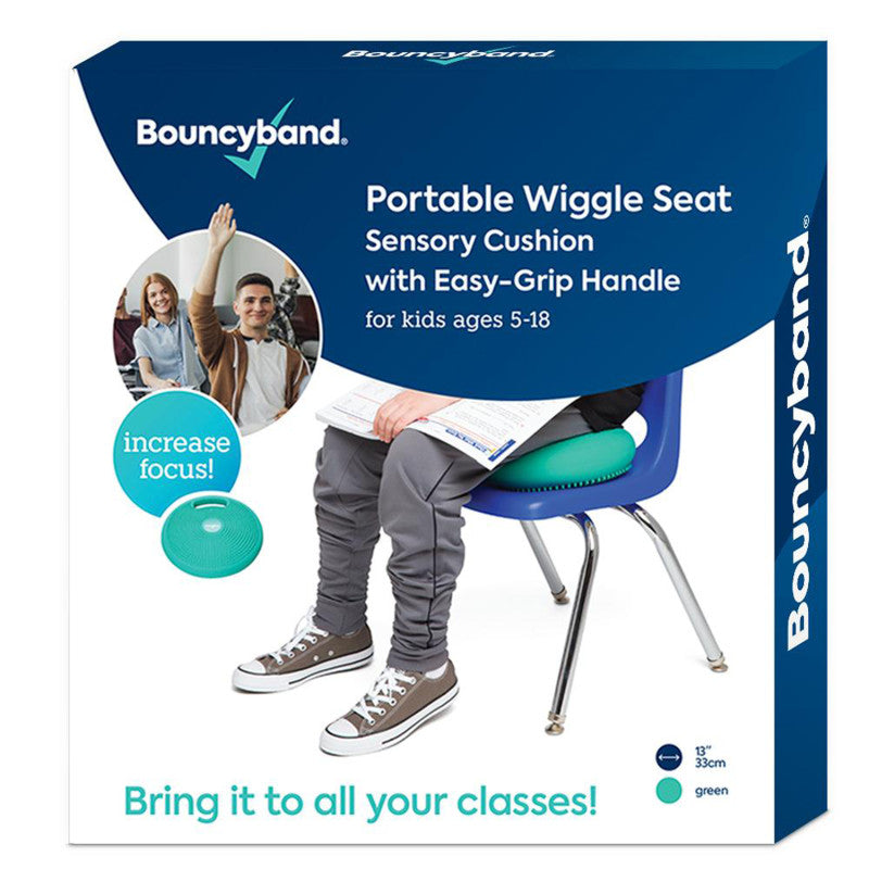 BOUNCYBAND - Portable Wiggle Seat Sensory Cushion, Green