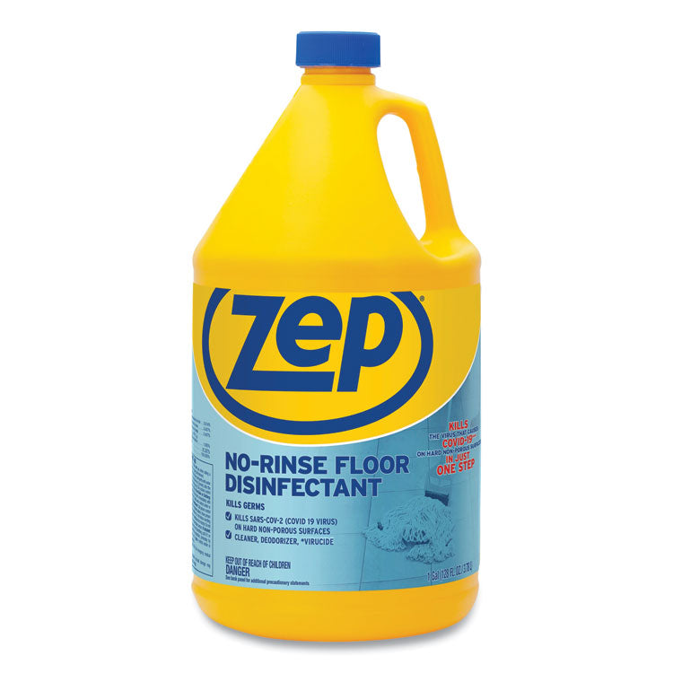 Zep Commercial - No-Rinse Floor Disinfectant, 1 gal Bottle