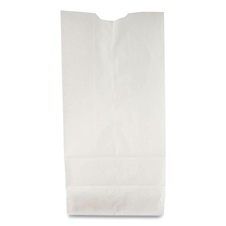 General - Grocery Paper Bags, 35 lb Capacity, #10, 6.31" x 4.19" x 13.38", White, 500 Bags