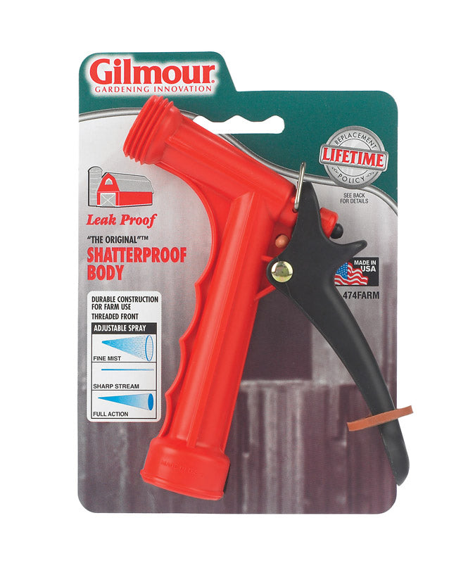GILMOUR GROUP - Gilmour The Original Adjustable Continuous Plastic Threaded Front Hose Nozzle