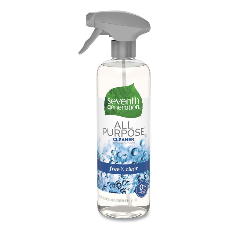 Seventh Generation - Natural All-Purpose Cleaner, Free and Clear/Unscented, 23 oz Trigger Spray Bottle, 8/Carton
