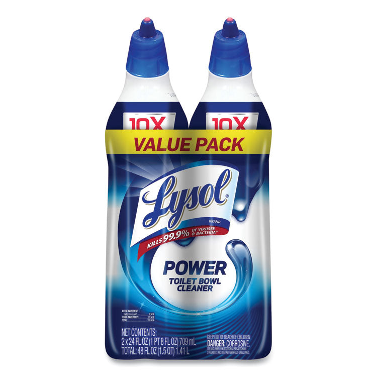 LYSOL Brand - Disinfectant Toilet Bowl Cleaner, Wintergreen, 24 oz Bottle, 2/Pack