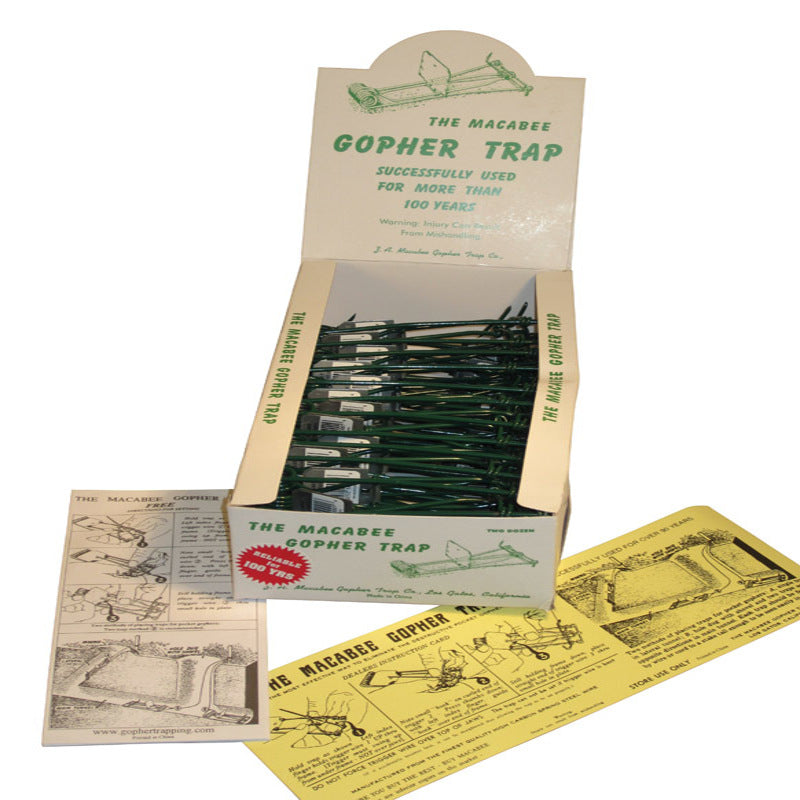 MACABEE - Macabee Small Snap Trap For Gophers 1 pk - Case of 24