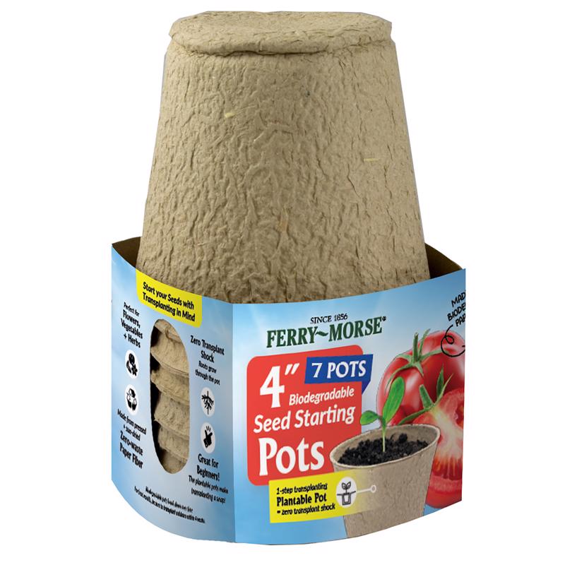 PLANTATION PRODUCTS - Ferry-Morse 7 Cells 7 in. H X 4 in. W X 4 in. L Seed Starting Peat Pot 7 pk