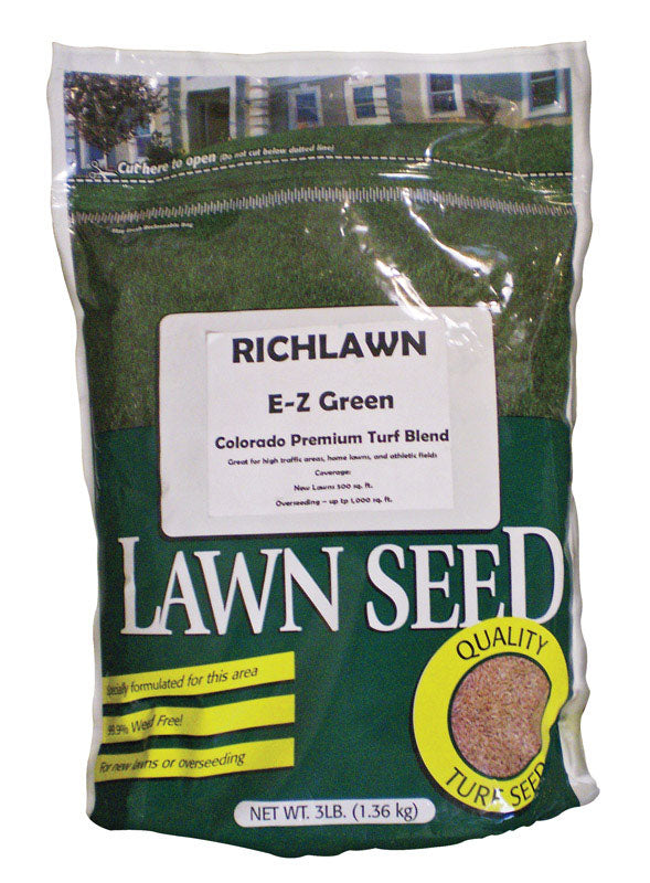 RICHLAWN - Richlawn EZ Green Kentucky Bluegrass Sun or Shade Grass Seed 3 lb