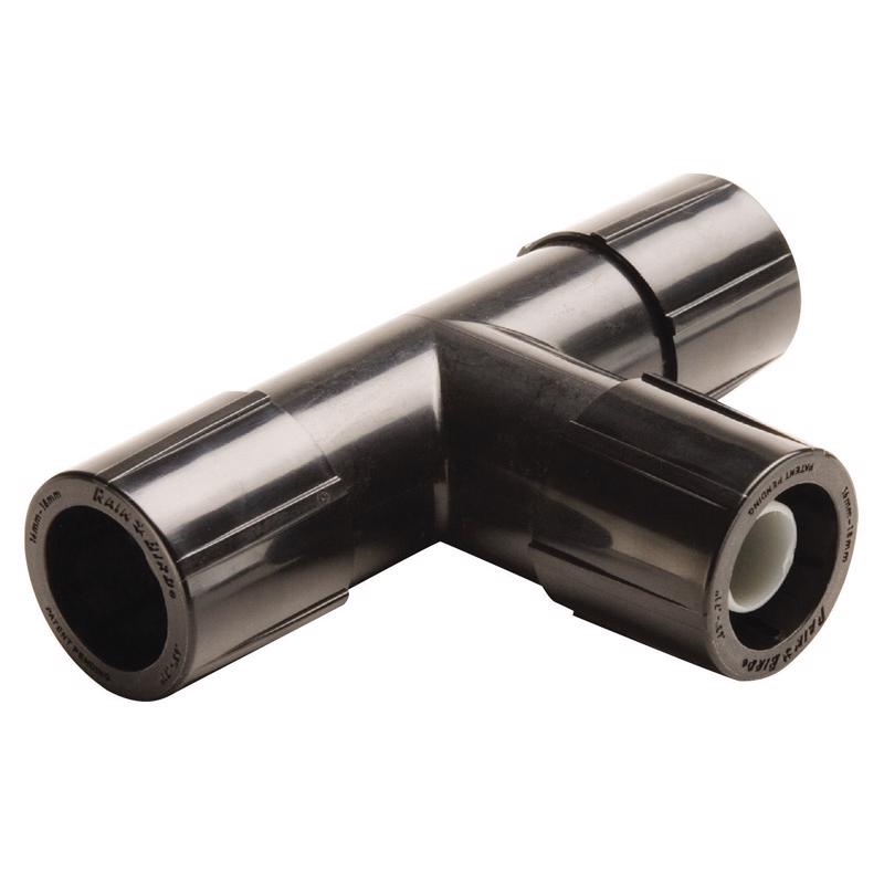 RAIN BIRD - Rain Bird Easy Fit 1/2 in. Push-Fit Drip Irrigation Tee 1 pk