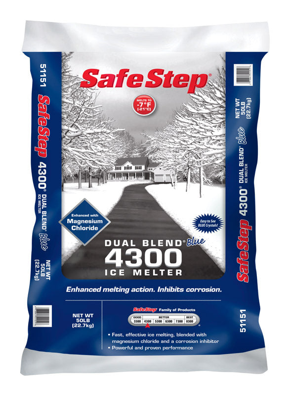 SAFE STEP - Safe Step Dual Blend 4300 Magnesium Chloride/Sodium Chloride Pet Friendly Pellet Ice Melt 50 lb