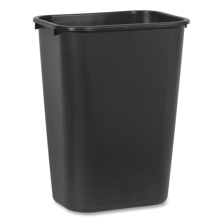 Rubbermaid Commercial - Deskside Plastic Wastebasket, 10.25 gal, Plastic, Black