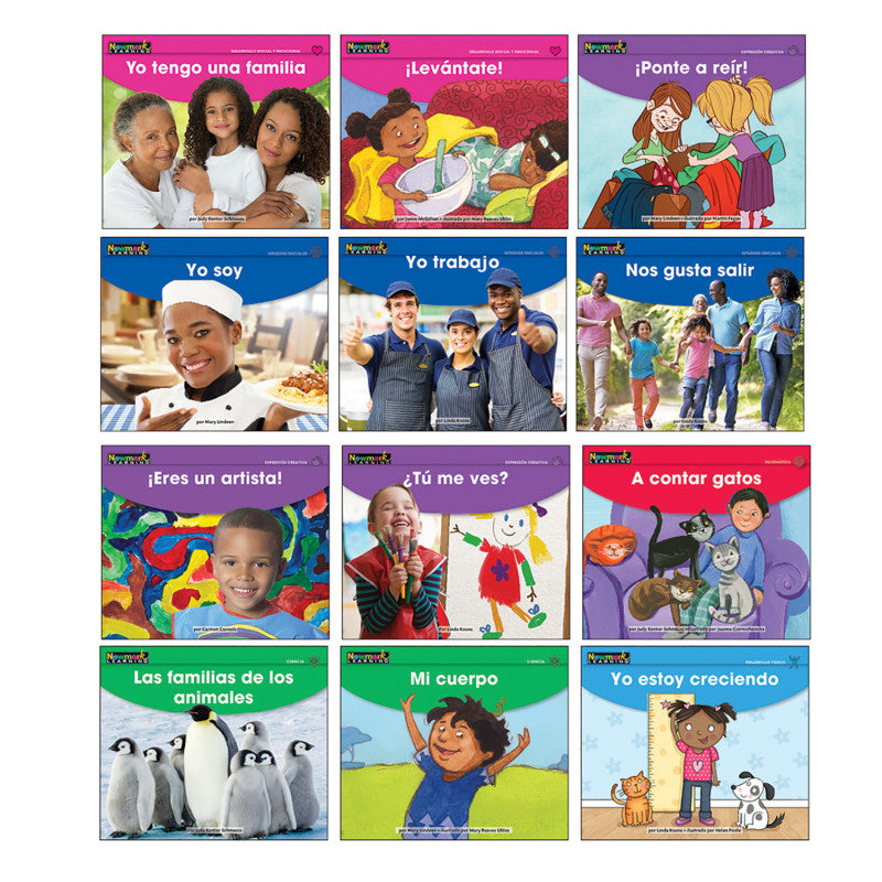 NEWMARK LEARNING - Early Rising Readers MySelf and My Family Theme Set, Spanish