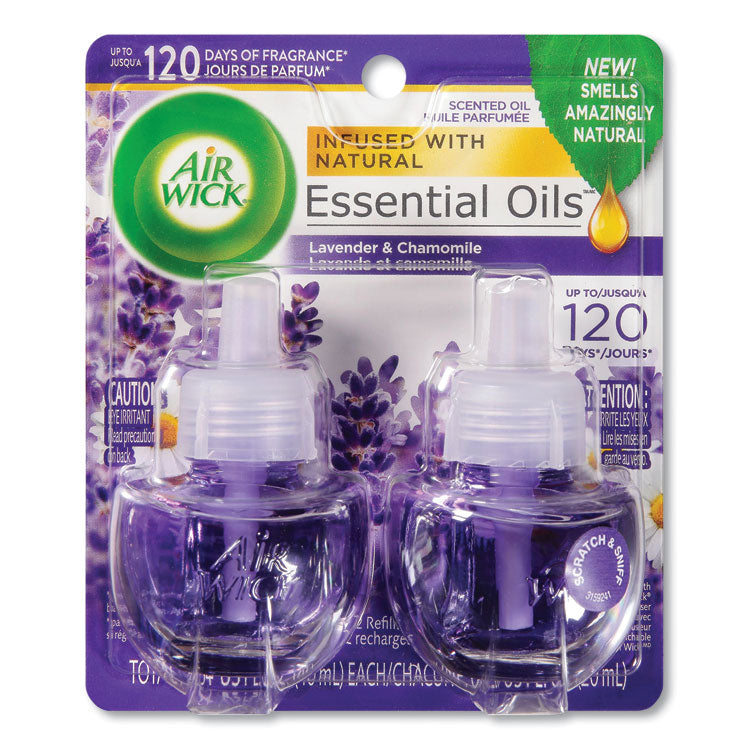 Air Wick - Scented Oil Refill, Lavender and Chamomile, 0.67 oz, 2/Pack