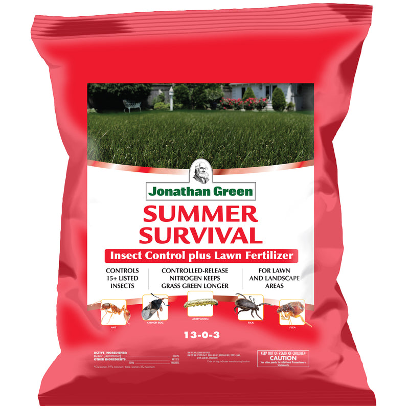 JONATHAN GREEN - Jonathan Green Summer Survival Insect and Grub Control Lawn Fertilizer For All Grasses 5000 sq ft