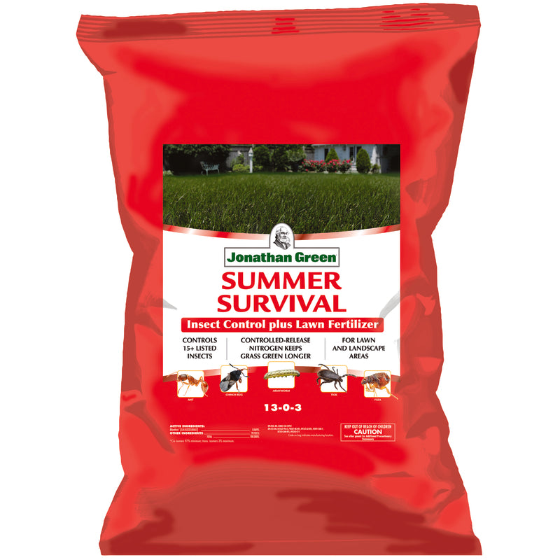 JONATHAN GREEN - Jonathan Green Summer Survival Insect and Grub Control Lawn Fertilizer For All Grasses 15000 sq ft
