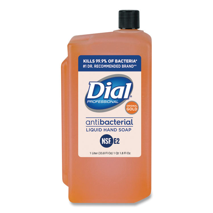 Dial Professional - Gold Antibacterial Liquid Hand Soap, Floral, 1 L, 8/Carton
