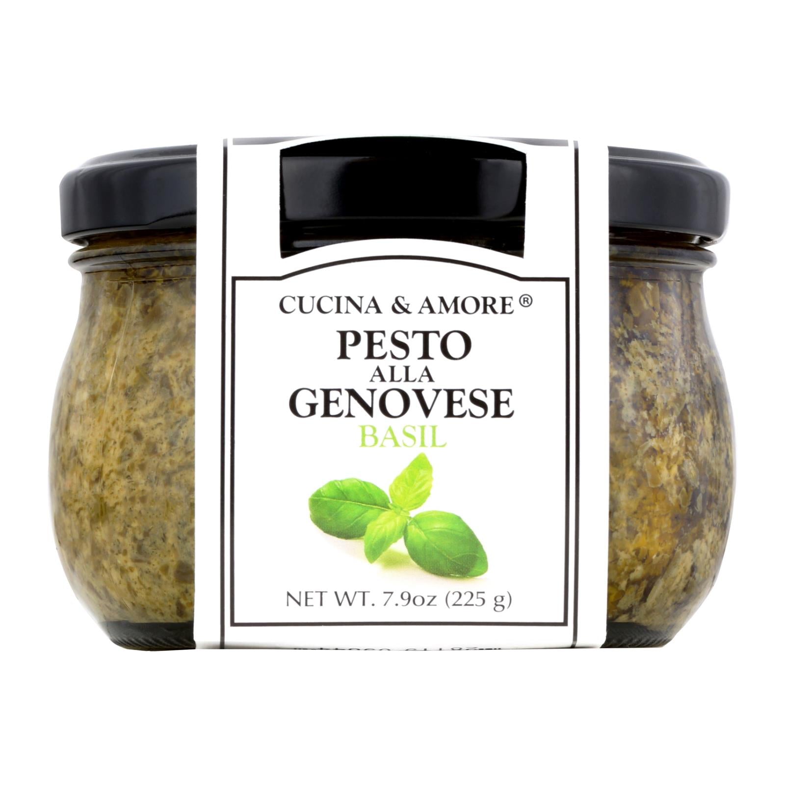 Cucina and Amore - Pesto - Alla Genovese Basil - Case of 6 - 7.9 Fl oz.