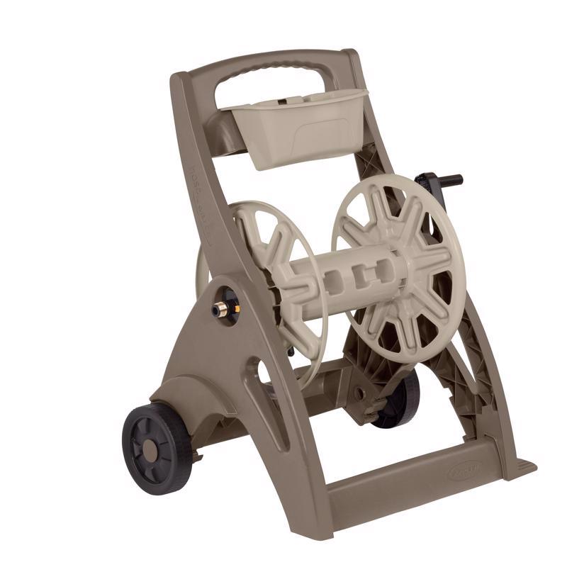 SUNCAST - Suncast Smart Tube 225 ft. Taupe Retractable Wheeled Hose Reel Cart