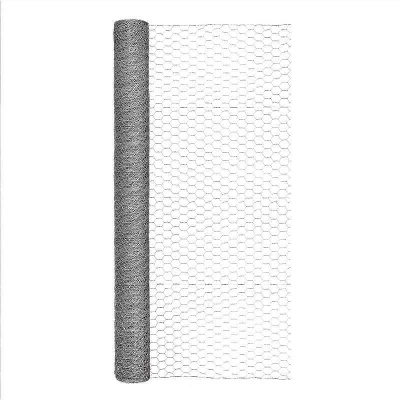 GARDEN ZONE - Garden Craft 48 in. H X 50 ft. L Galvanized Steel Poultry Netting 1 in.