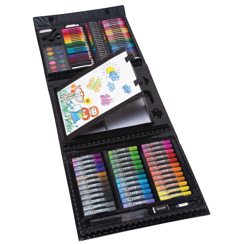 ART 101 - Budding Artist Pop-Up Easel 150 Piece Doodle & Color Art Set