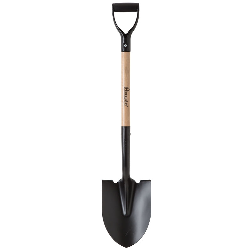 HOME PLUS - Home Plus 39 in. Steel Round Digging Shovel Wood Handle - Case of 6