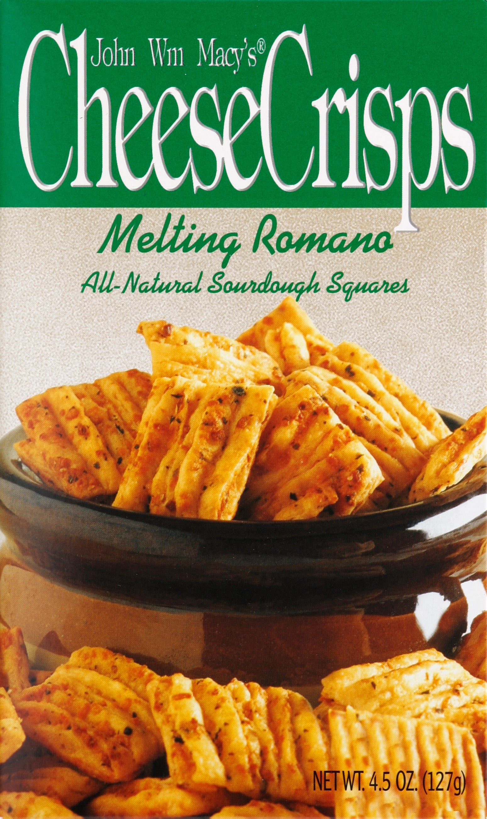 John Wm. Macy's CheeseCrisps 4.5 oz - Case of 6