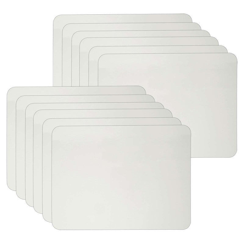 CHARLES LEONARD - Dry Erase Lap Board, Plain 1-Sided, 9" x 12", Pack of 12