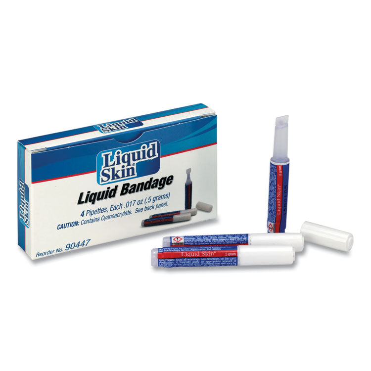 PhysiciansCare by First Aid Only - Liquid Bandage, 0.017 oz Pipette, 4/Box