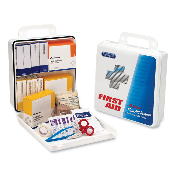 PhysiciansCare by First Aid Only - Office First Aid Kit, for Up to 75 people, 312 Pieces, Plastic Case