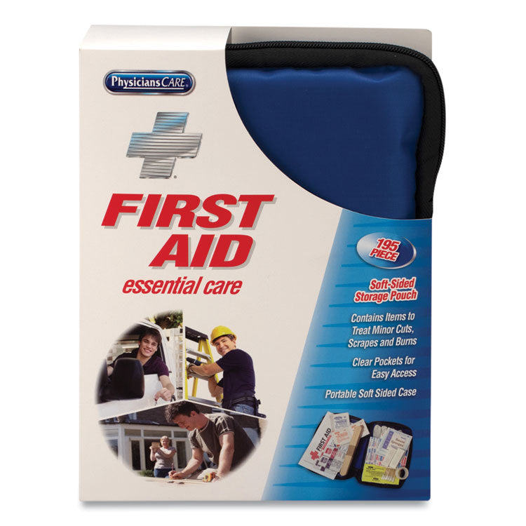 PhysiciansCare by First Aid Only - Soft-Sided First Aid Kit for up to 25 People, 195 Pieces, Soft Fabric Case