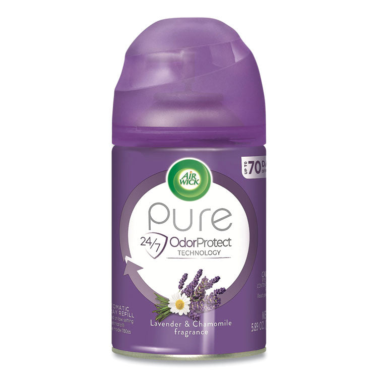 Air Wick - Freshmatic Ultra Automatic Spray Refill, Lavender/Chamomile, 5.89 oz Aerosol Spray, 6/Carton