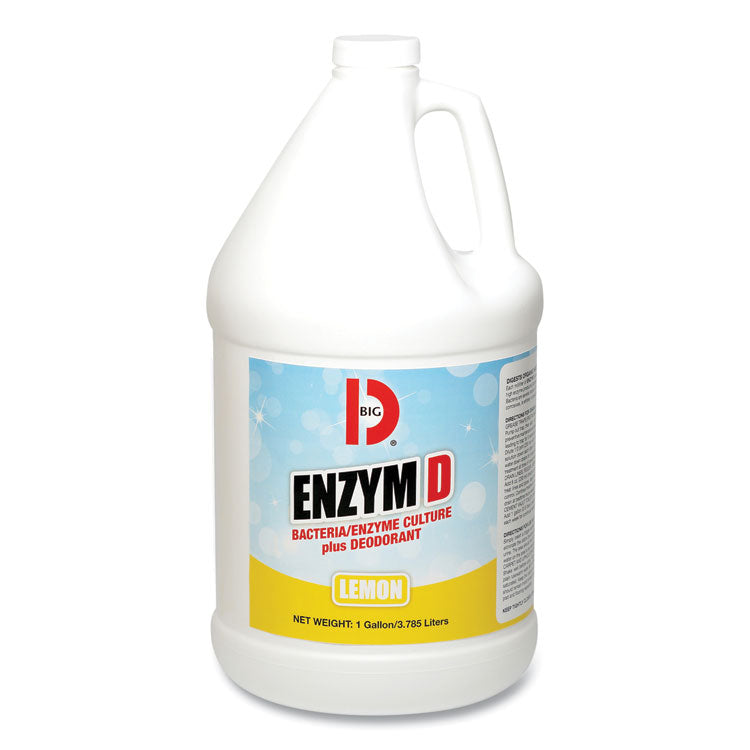 Big D Industries - Enzym D Digester Liquid Deodorant, Lemon, 1 gal Bottle, 4/Carton