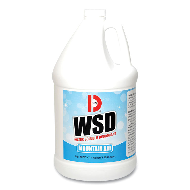 Big D Industries - Water-Soluble Deodorant, Mountain Air, 1 gal Bottle, 4/Carton