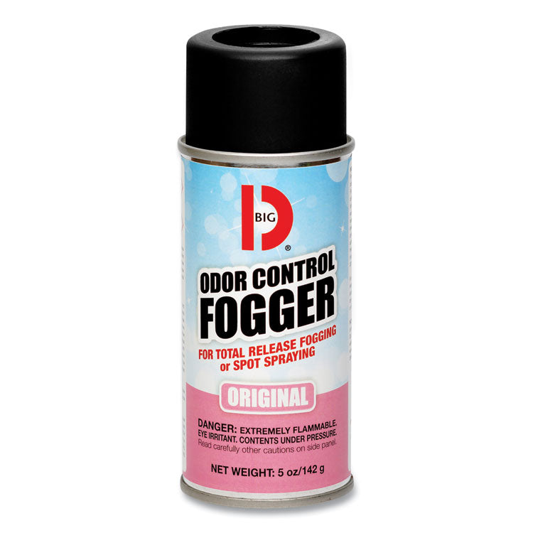 Big D Industries - Odor Control Fogger, Original Scent, 5 oz Aerosol Spray, 12/Carton