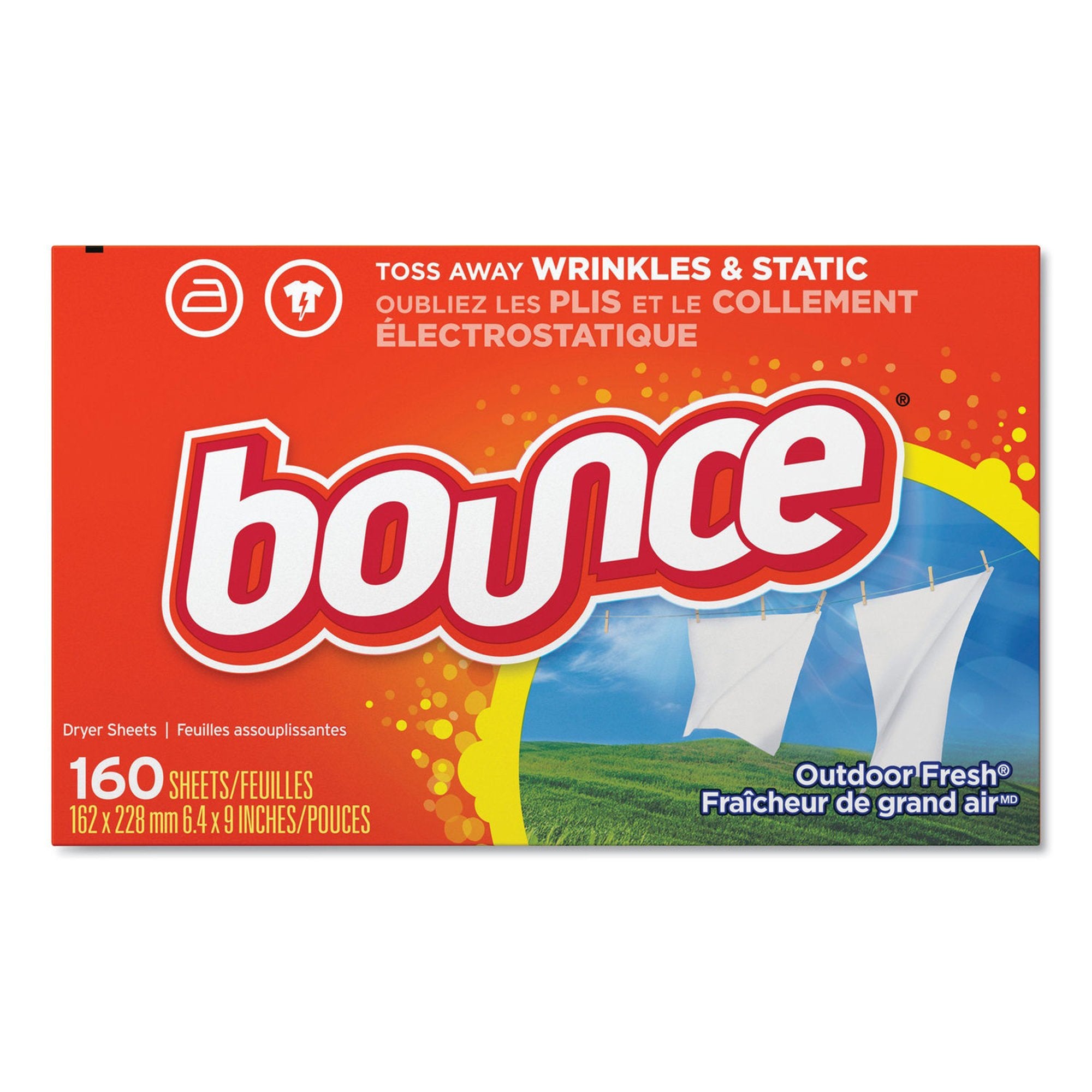 Lagasse - Dryer Sheet Bounce® 9 X 11 Inch Box Sheet Outdoor Fresh Scent [1/PK]