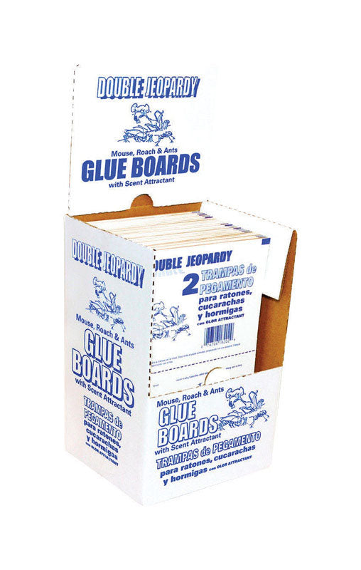 JT EATON - JT Eaton Double Jeopardy Small Glue Board Trap For Insects and Mice 2 pk - Case of 72