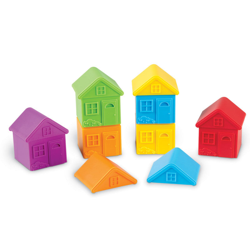 LEARNING RESOURCES - All About Me Sort & Match Houses, Set of 6