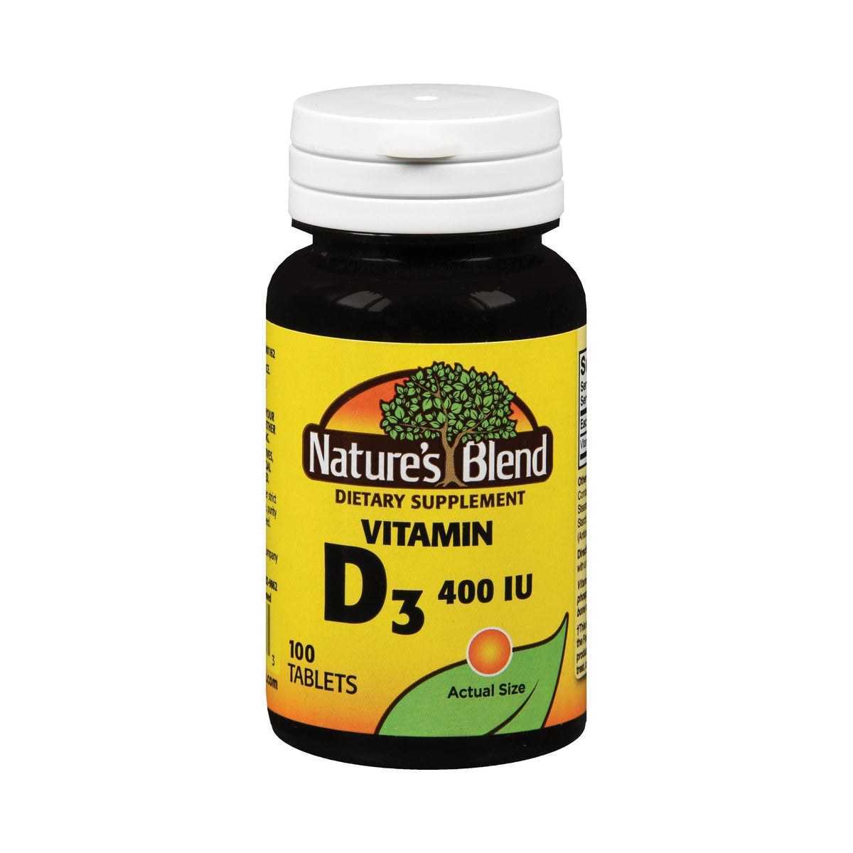 National Vitamin Company - Vitamin Supplement Nature's Blend Vitamin D 400 IU Strength Tablet 100 per Bottle [1/BT]