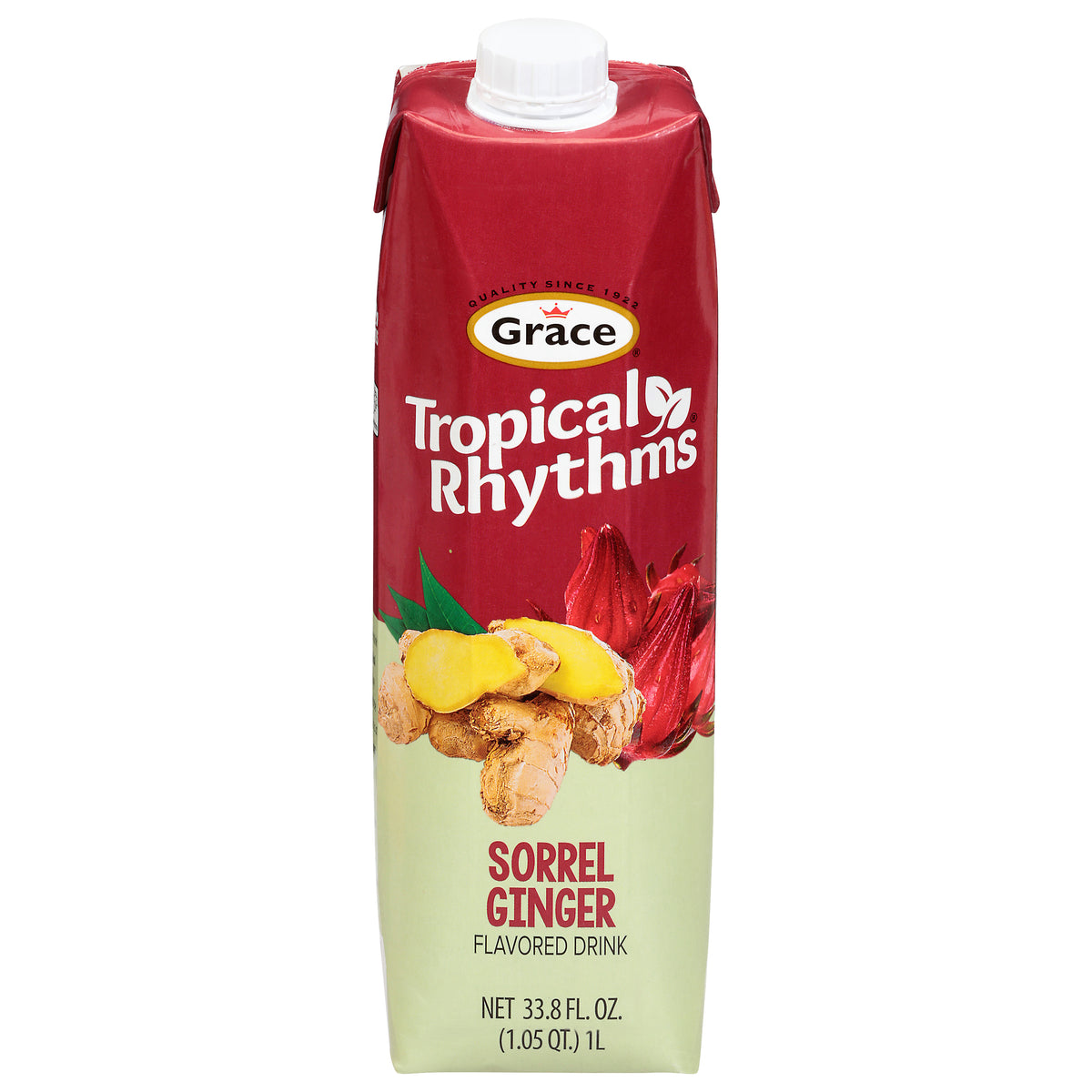 Grace Tropical Rhythms Sorrel Ginger Flavored Drink 33.8 fl oz - Case of 12
